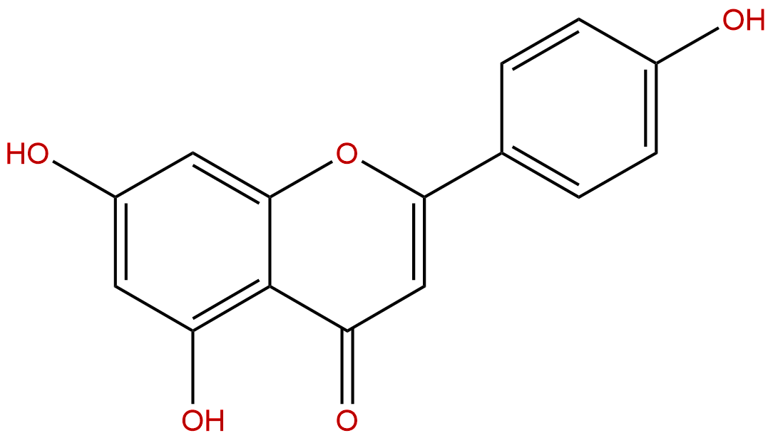 Chemical structure of apigenin
